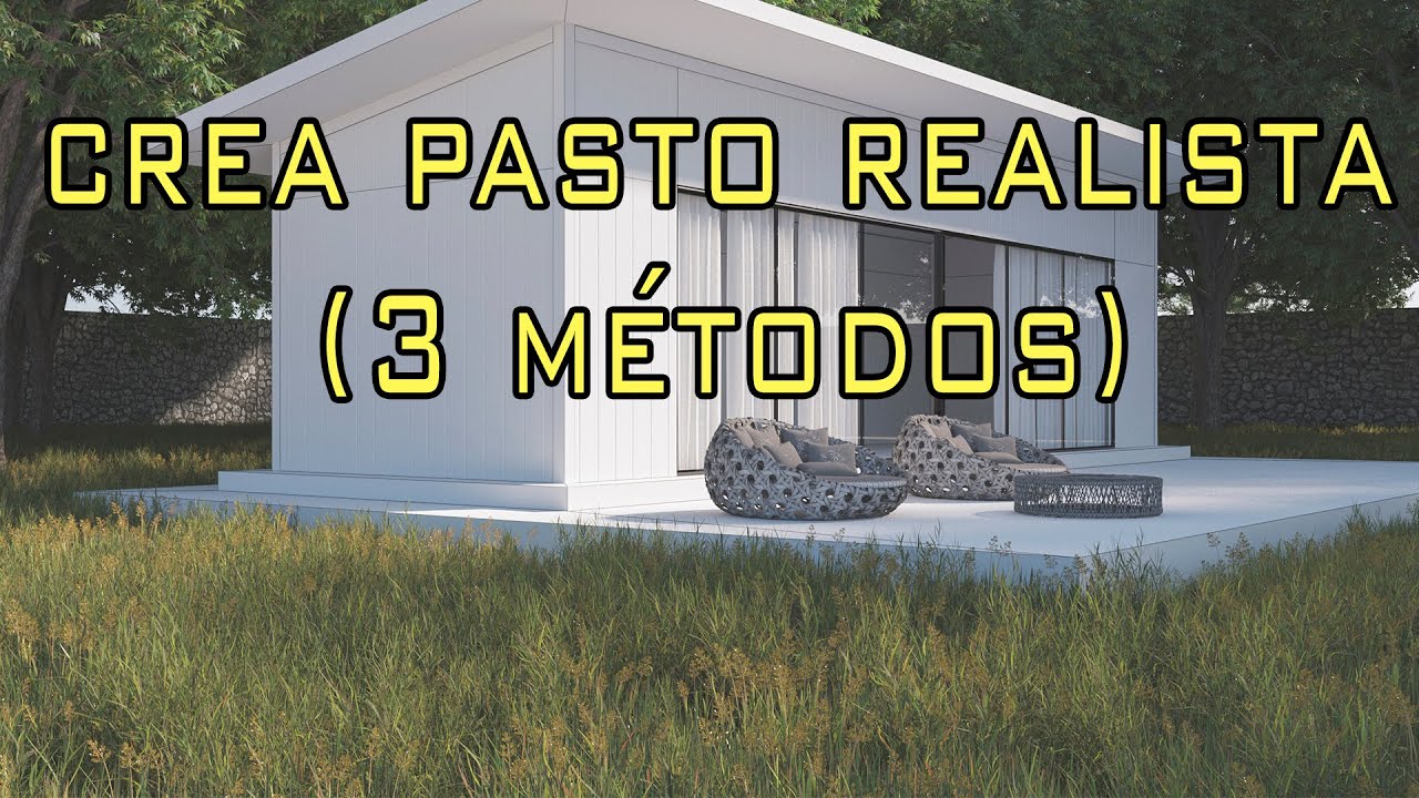 Crea pasto con 3ds max sin plugins extras (3 metodos)