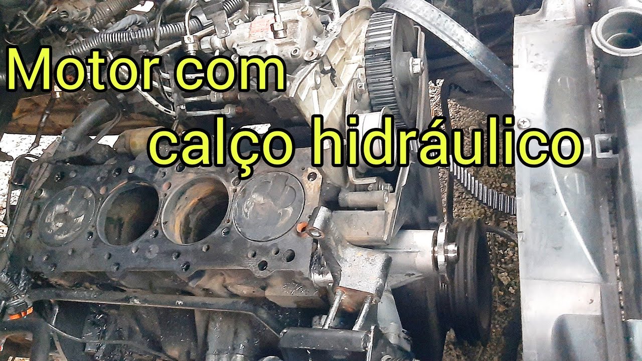 HR finalizando o cabeçote motor com calço hidráulico