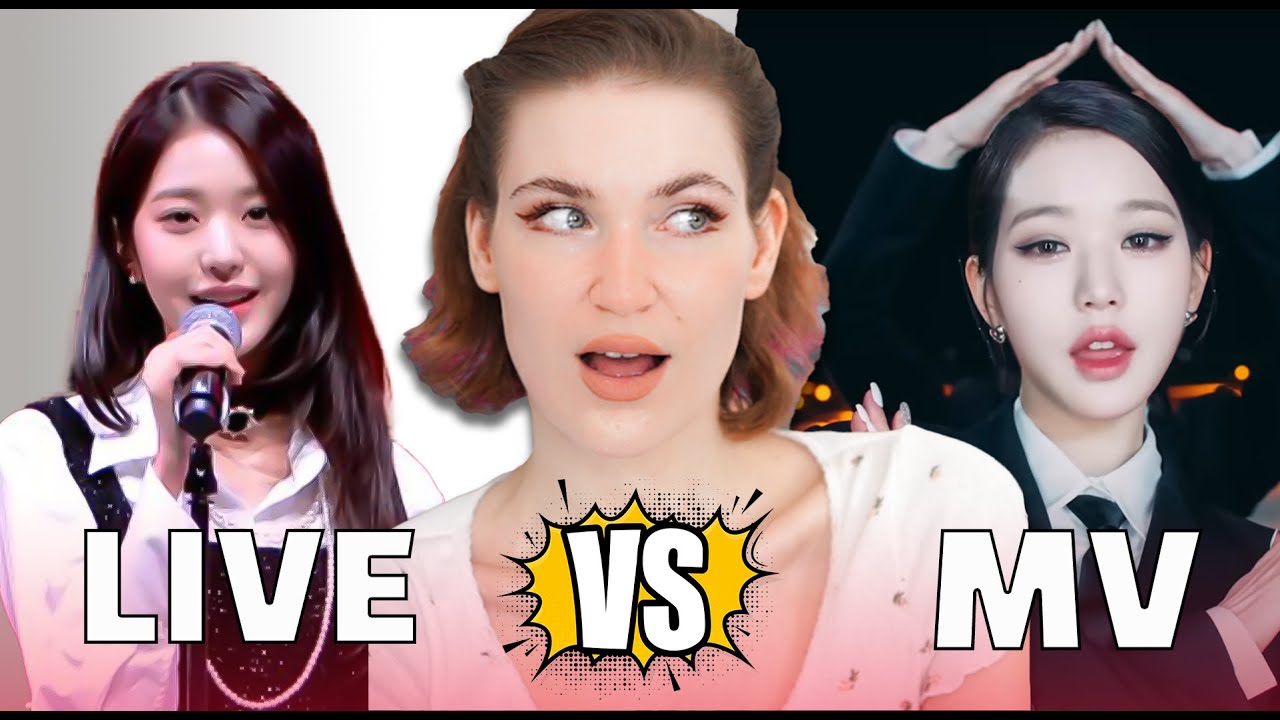 Now THIS surprised me....IVE - I AM (LIVE SINGING vs. MV)