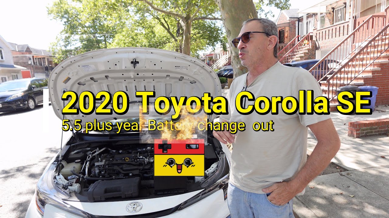 2020  Toyota Corolla SE Battery how to  change it out an Original battery