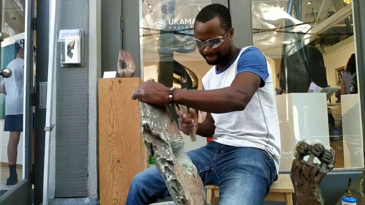 Stone Carving Process: Zimbabwean Sculptor Rufaro Ngoma in Vancouver