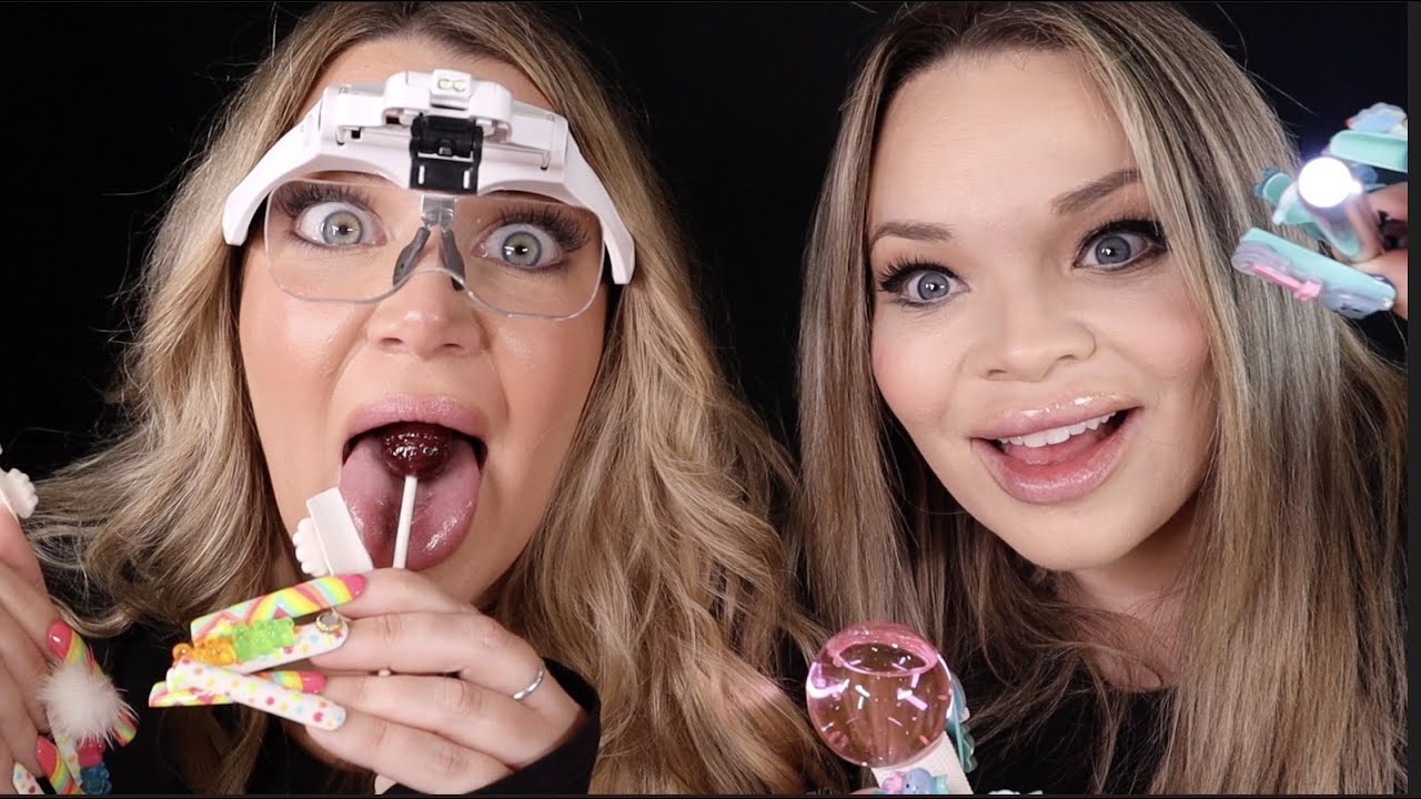 Sister Tries ASMR (most popular triggers)