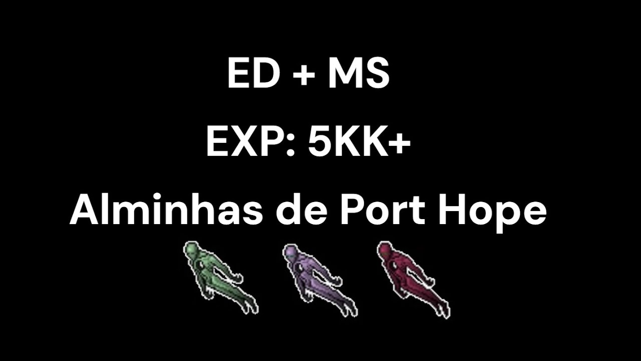 #tibia Hunt Alminha - Port Hope - DUO MS+ED - 5KK+ EXP