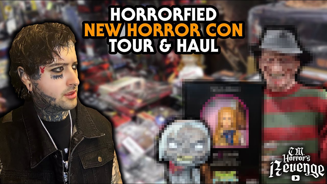 NEW HORROR CONVENTION TOUR & HAUL - HORROR HUNTING FOR MASKS & FIGURES AT HORRORFIED!