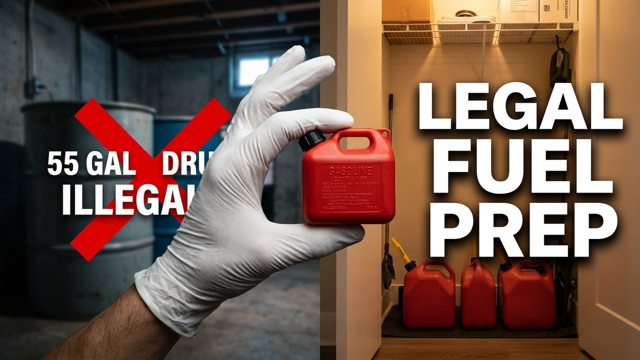 Realistic Fuel Prepping for Renters (Fire Code Compliant) #ApartmentPrepper #GasPrices #SHTF