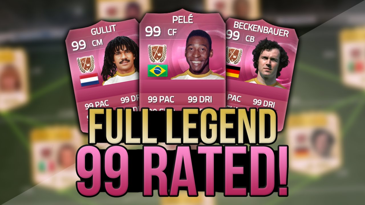 FIFA 15 - 99 RATED FULL LEGEND SQUAD! FT. 99 PELÉ, GULLIT & BECKENBAUER