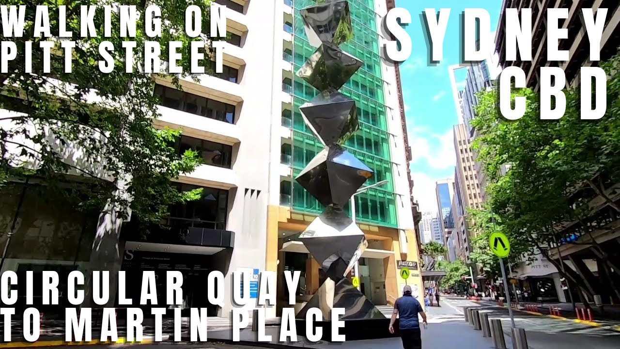 Sydney city walk on Pitt Street from Circular Quay to Martin Place | Sydney CBD, NSW Australia 2021