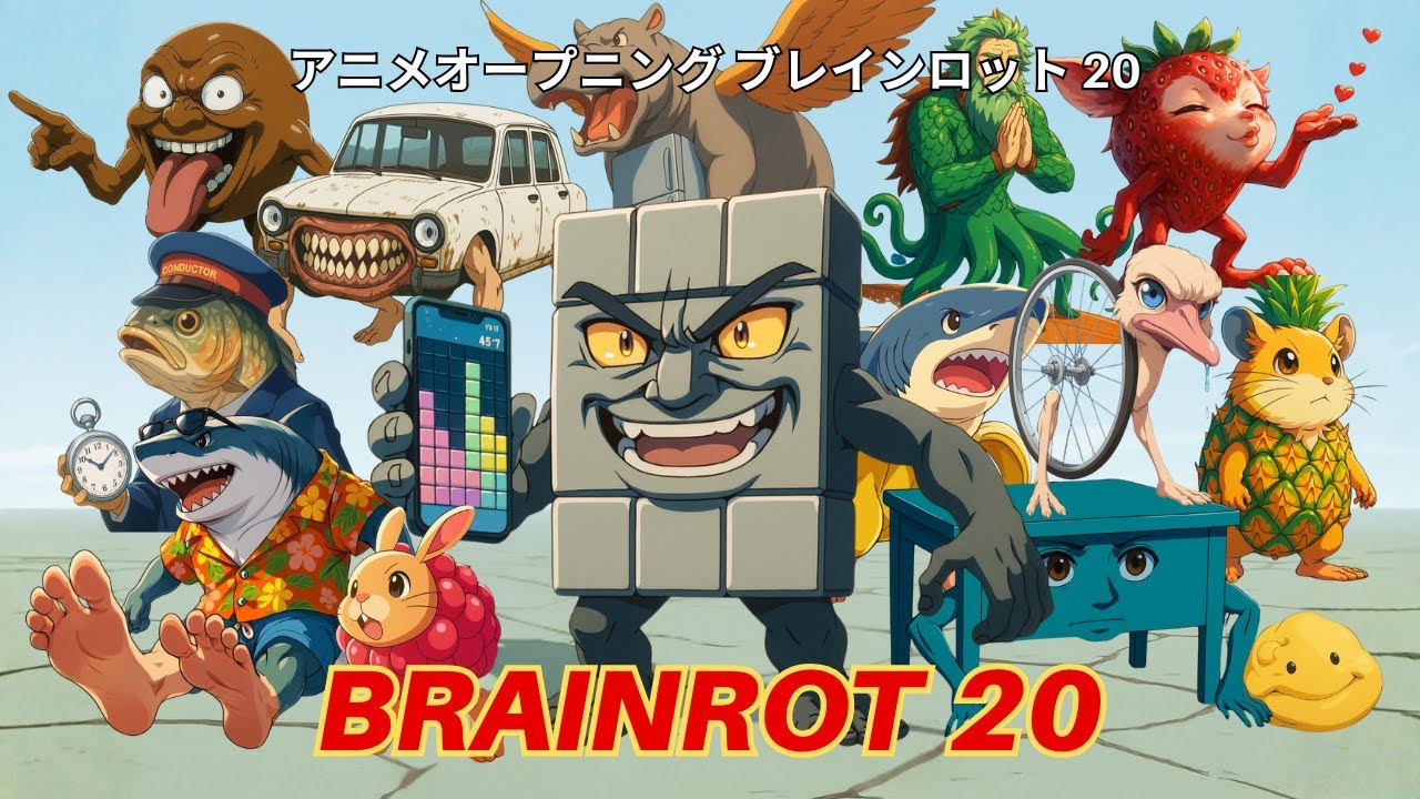Brainrot Anime Opening Pt.20 (Official Music Video) ft. ALL NEW Brainrot Characters