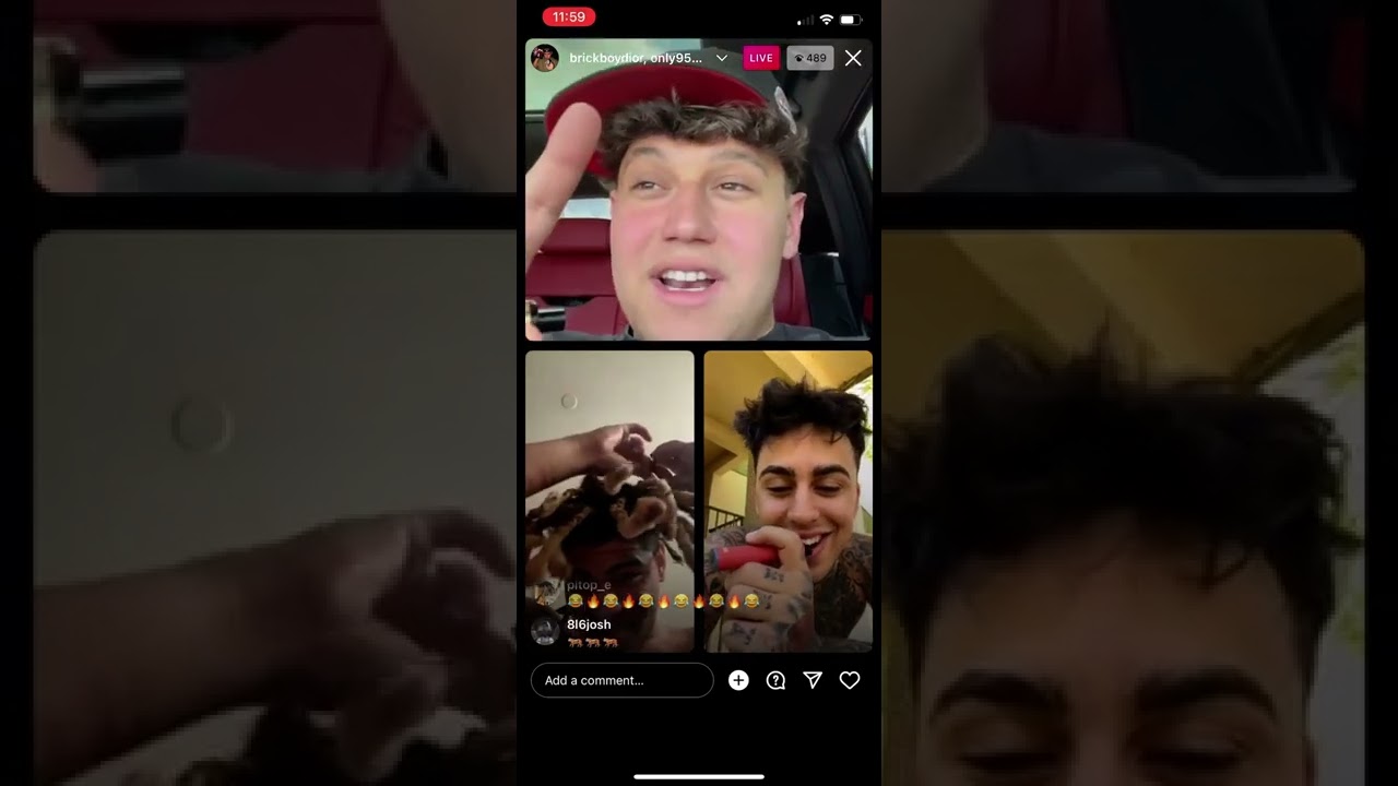 954enzo liljitm3n and brickboydior on Instagram live Enzo acting Sus again😂 they expose brickboy