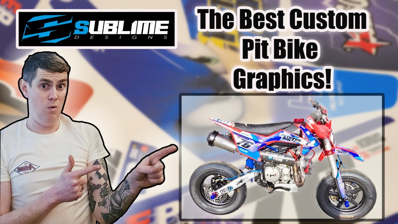 Getting your pit bike Custom wrapped with Sublime Designs | Its Epic ! | #pitbikesupermoto #pitbike