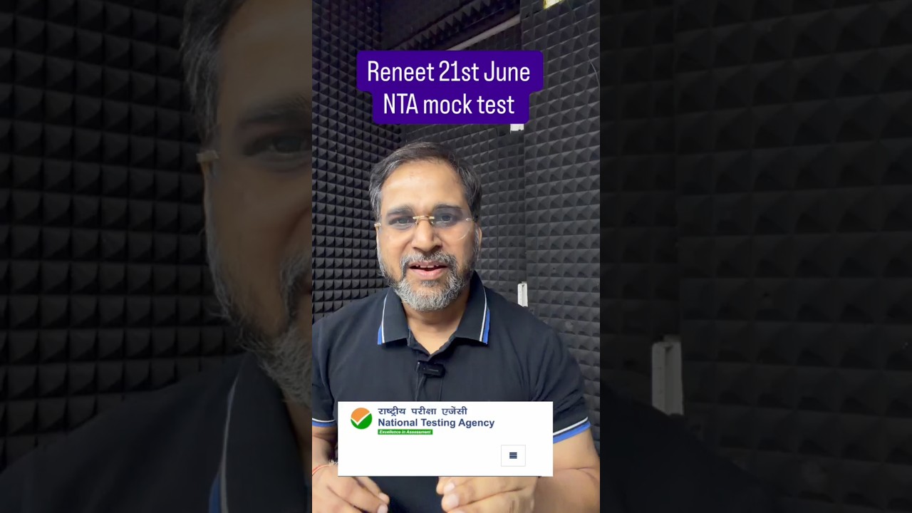 ReNEET 21st June NTA Mock Test #ytshorts #nta #neet #reneet2026 #sankalpneet #tarunsir