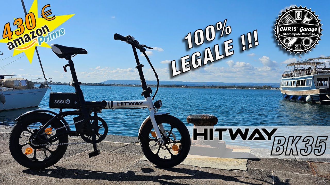 Hitway BK35: potente mini bici da 250w e 30Nm di coppia 100% legale