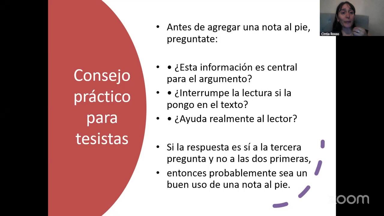 Clase 51 Notas al pie Clases gratuitas de tesis