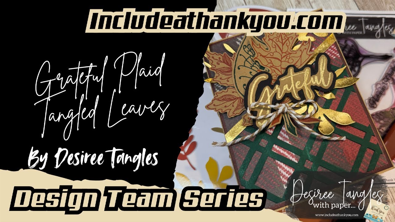 Grateful Zentangle Leaves by Desiree Tangles