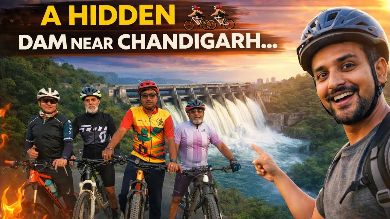 Morning Cycling Ride to Parch Dam with Friends | Hidden Dam near Chandigarh