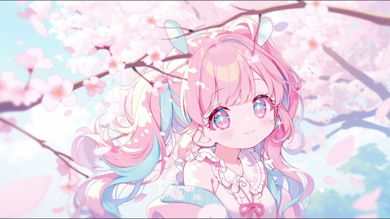 【フリー作業用BGM 1時間☆】春だよ☆さくらきらきらBGM 🌸 かわいい春の作業用Kawaii Future Bass