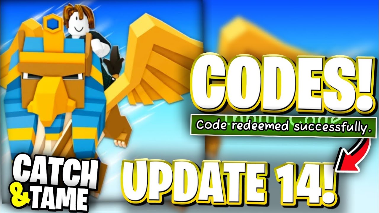 ☁️[UPDATE 14] BRAND NEW ACTIVE UPDATE 14 CODES FOR CATCH AND TAME! ROBLOX CATCH AND TAME CODES