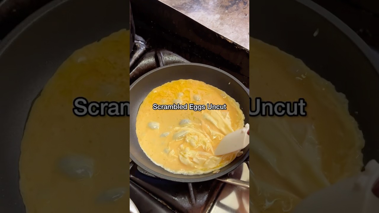 Scrambled egg uncut #scrambled #eggrecipe #eggs #trendingshorts