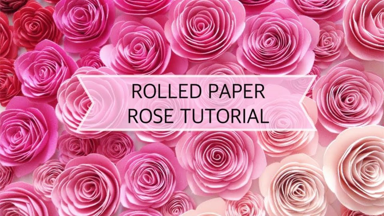 Rolled Paper Rose Tutorial