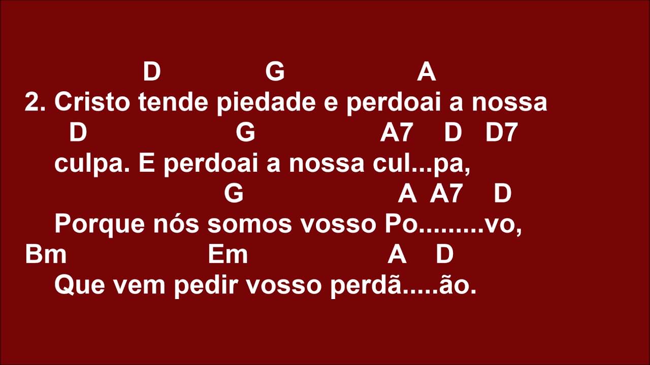 [PERDÃO] 1342 - SENHOR, TENDE PIEDADE II