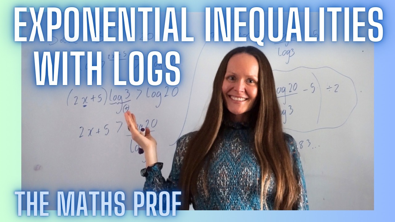 Solve Exponential Inequalities with Logarithms - The Maths Prof