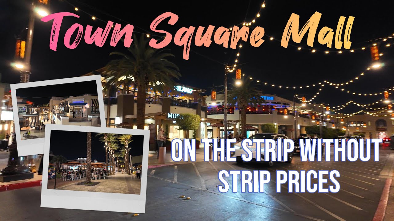 Night Walk Town Square Mall Las Vegas Shopping | August 2024