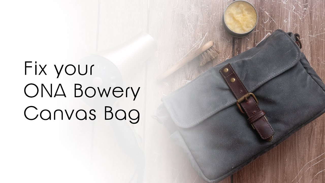 Weatherproof your used ONA Bowery Canvas Bag Renew Fix
