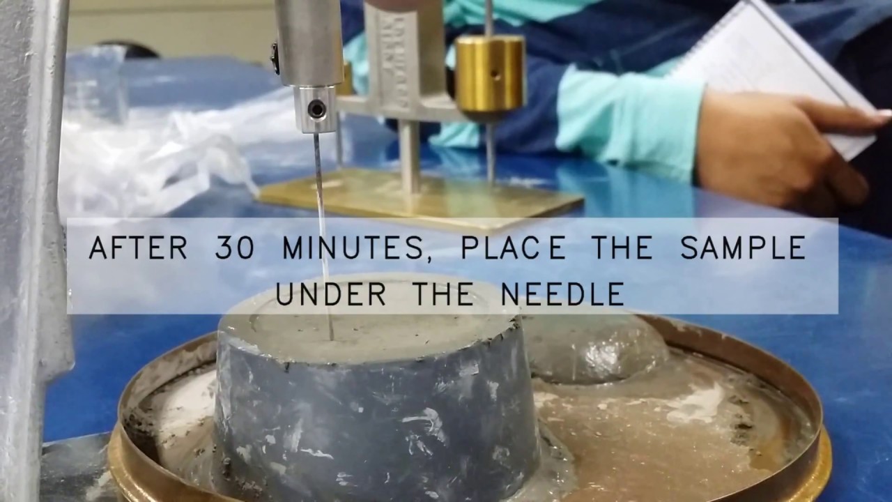 EXPERIMENT 11 - Setting of Hydraulic Cement by Vicat Needle