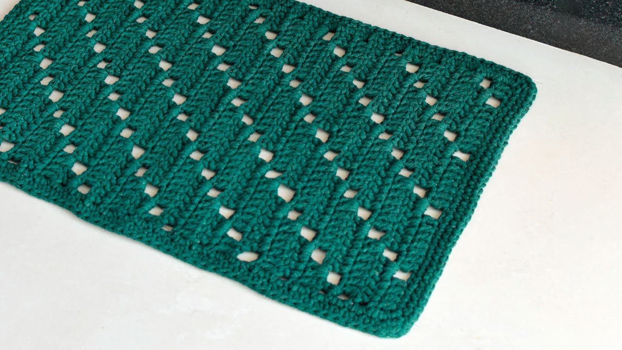 Maxi Tapete de Crochê Verde Musgo por Marcelo Nunes