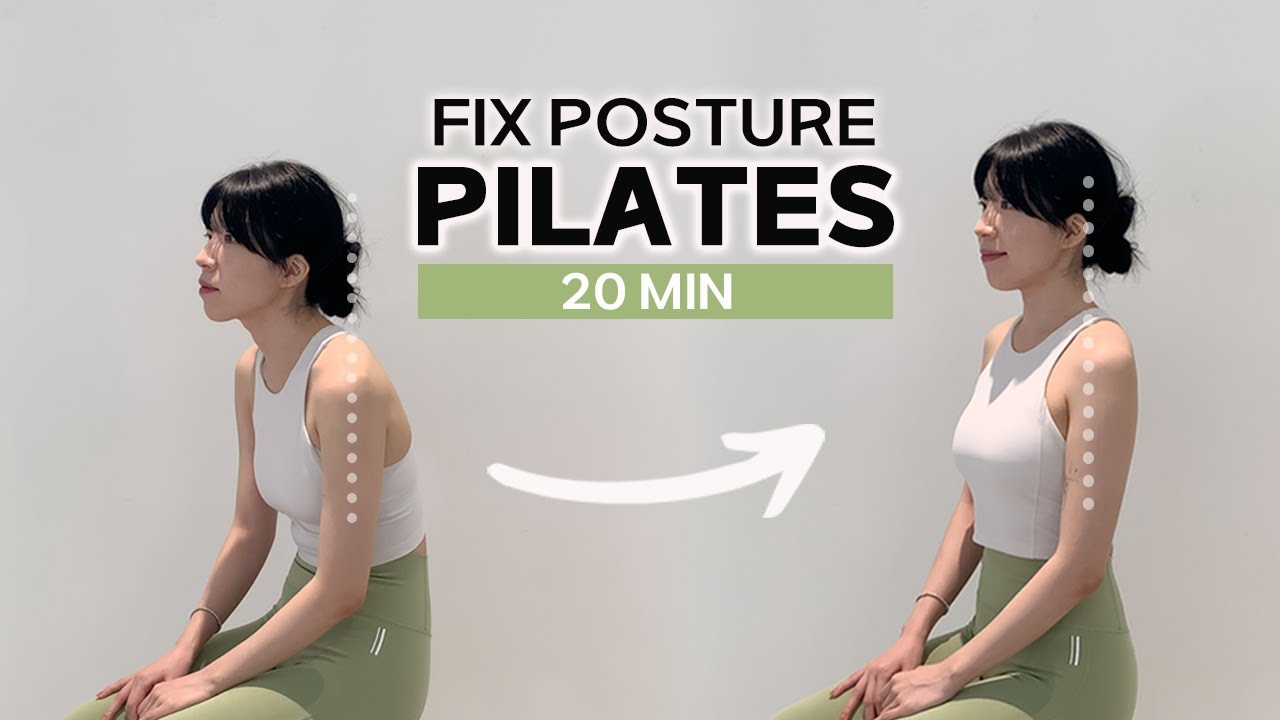 20 MIN PILATES WORKOUT - Fix Forward Head Posture & Improve Alignment