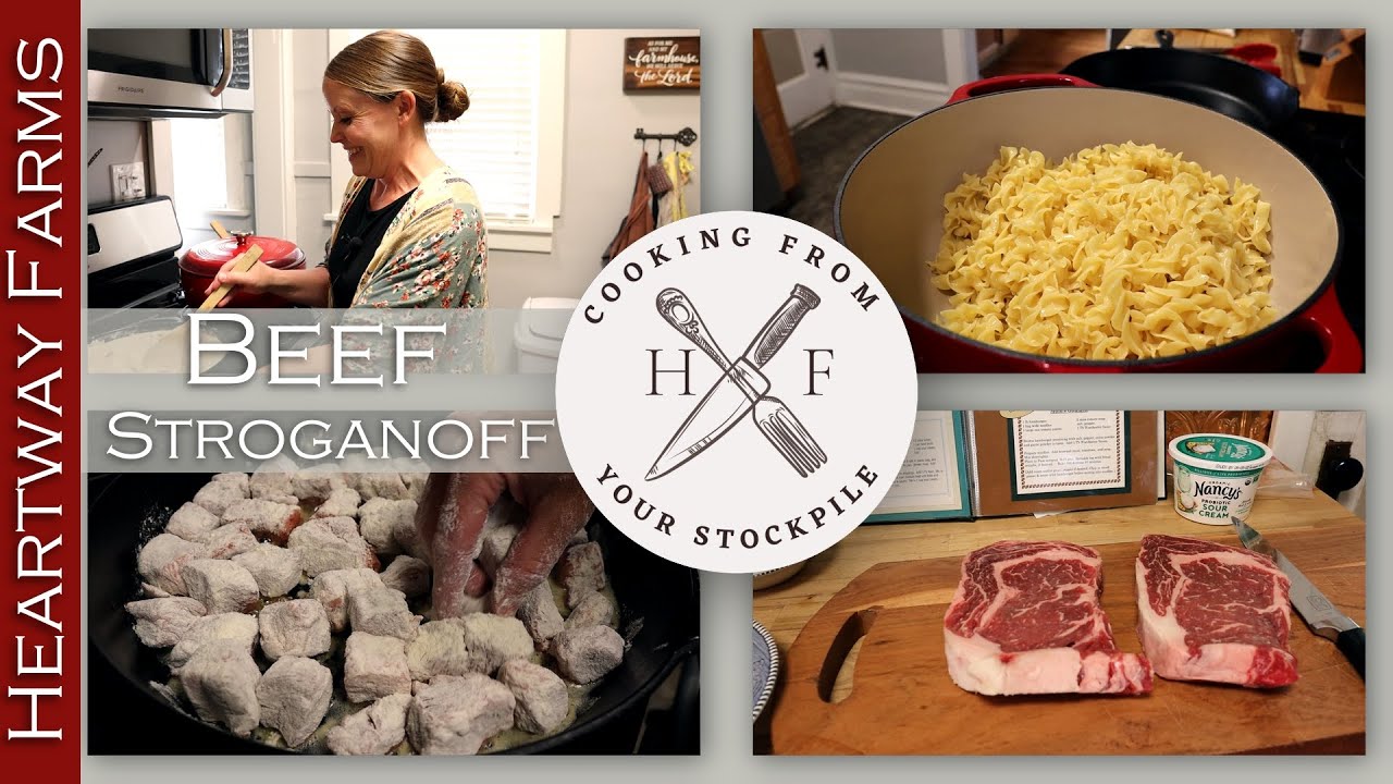Beef Stroganoff | Prepping Pantry | Stockpile Cooking | Survival Food | Inflation | Recipe | Steak