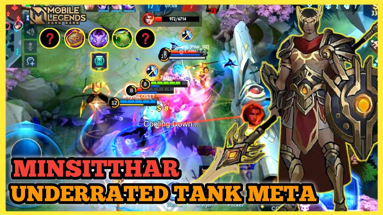 MINSITTHAR TANK | BEST BUILD 2021 | UNDERRATED TANK META | MOBILE LEGENDS