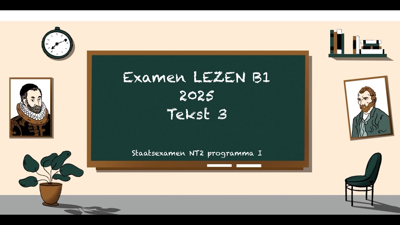 Examen LEZEN B1 2025 (tekst 3) - STAATSEXAMEN NT2 programma I