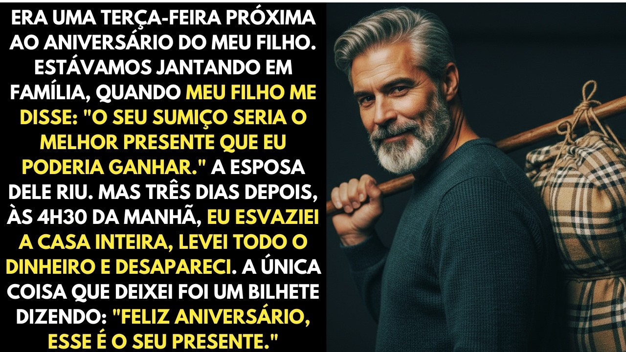 Meu Filho Me Olhou e Disse “Seu Sumiço Seria o Melhor Presente” — Três Dias Depois, Eu Desapareci