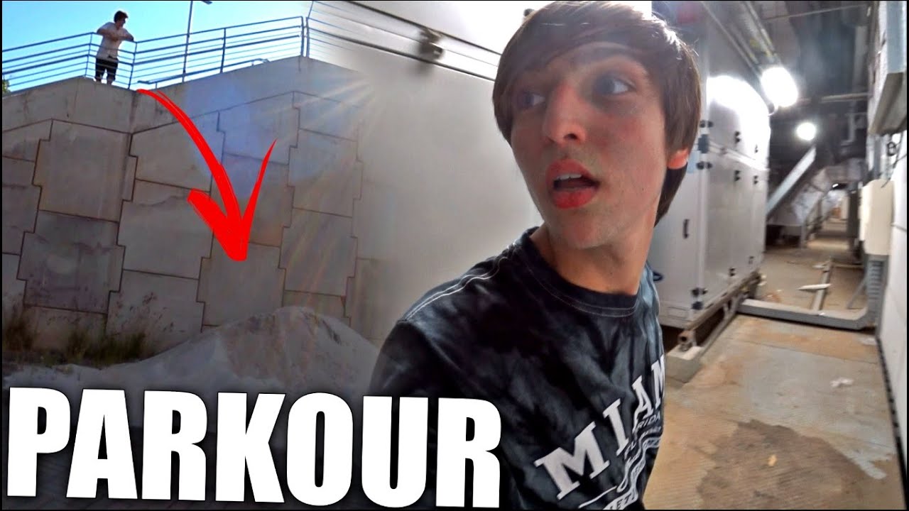 INVADINDO EST&Aacute;DIO E PULO GIGANTE!!! - PARKOUR