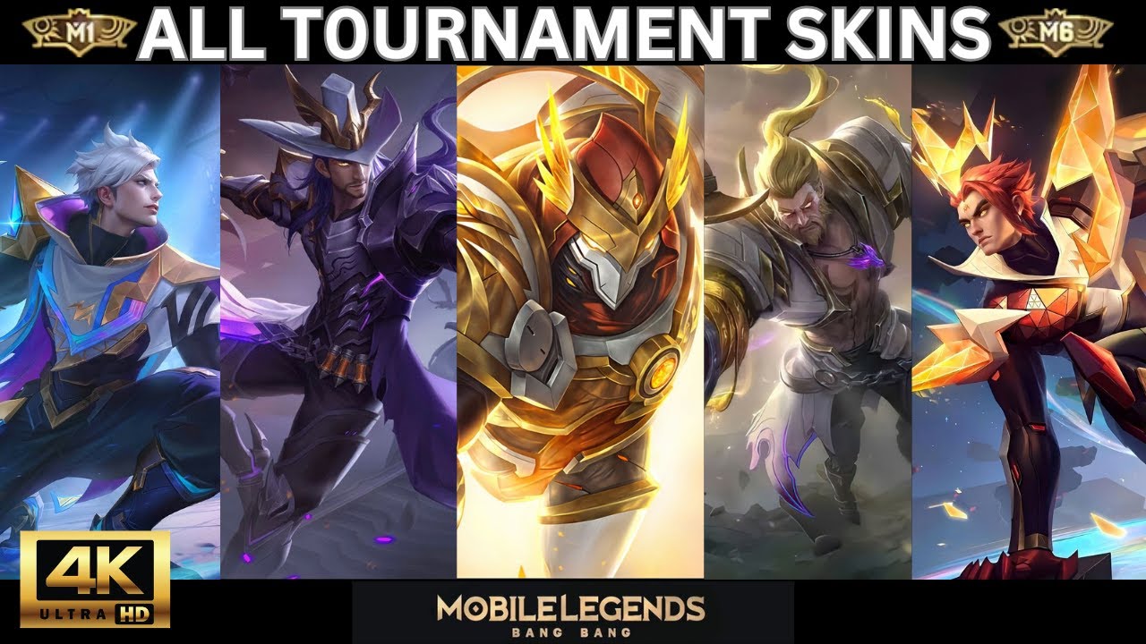 All Tournament Skins Showcase in 4K | Entrance Animations | Mobile Legends 2025 Collection