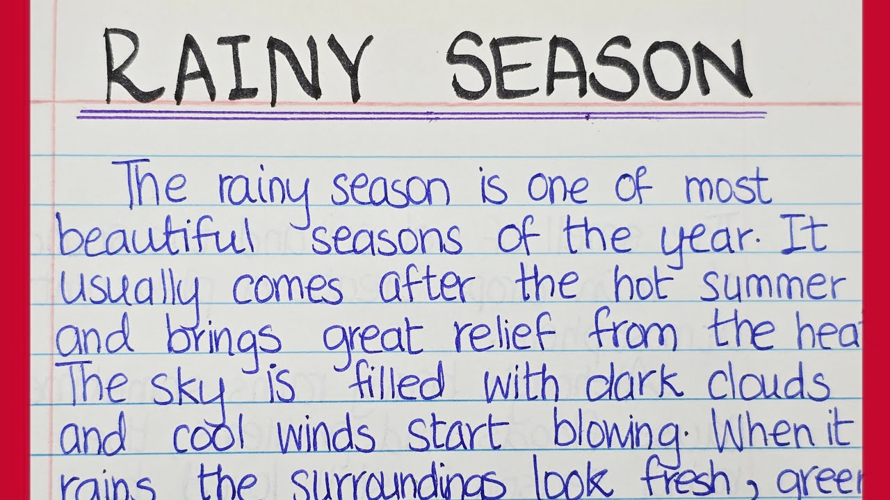 Rainy Season Essay In English |  Essay On Rainy Season In English | Rainy Season Essay