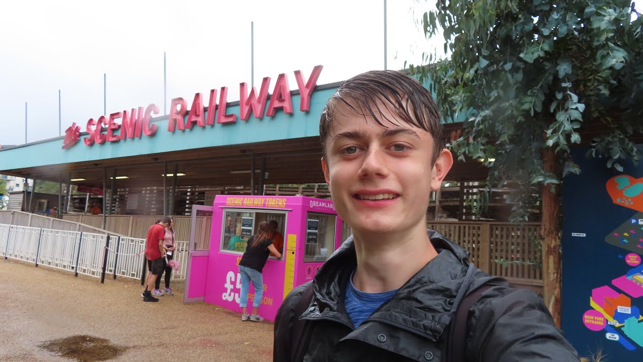 Riding Scenic Railway At Dreamland Margate