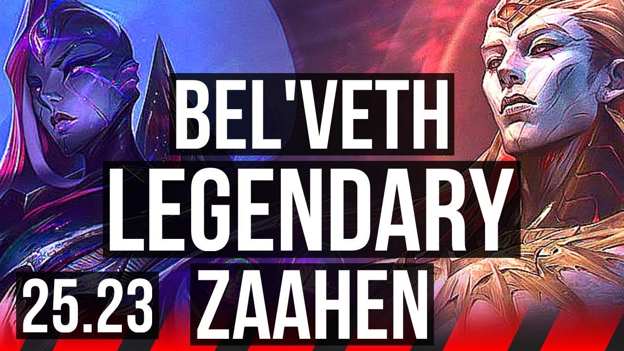 BEL'VETH vs ZAAHEN (TOP) | 9/0/3, Legendary, 900+ games | KR Master | 25.23