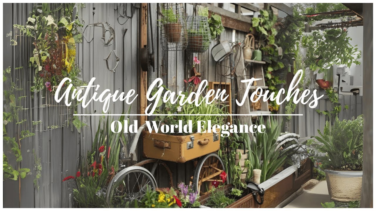 Vintage Garden Accents That Bring Old-World Charm