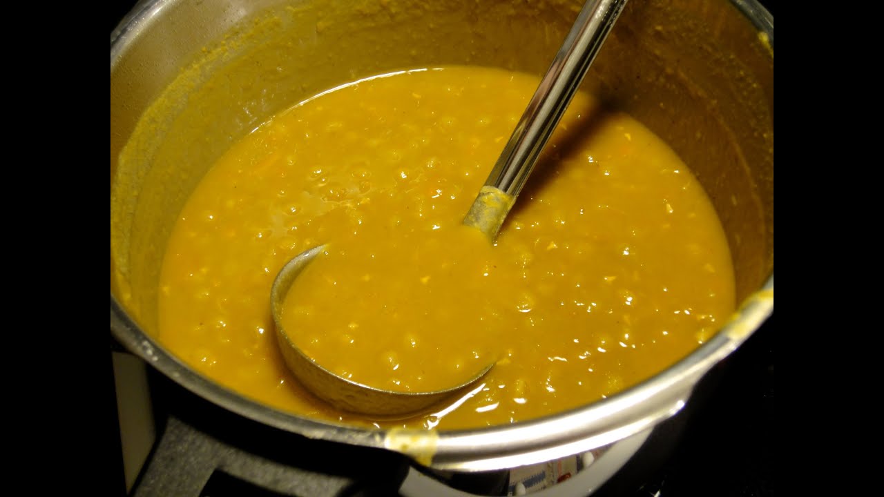 Hernekeitto painekattilassa