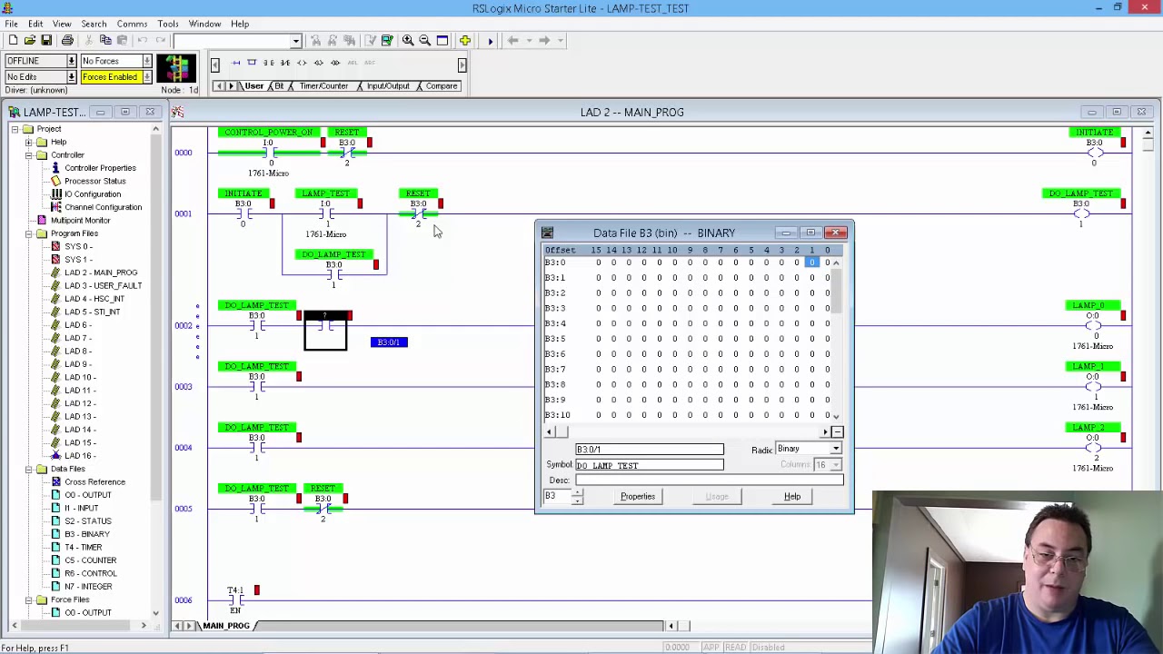 Programming Allen Bradley SLC-500 ControlLogix PLC intro