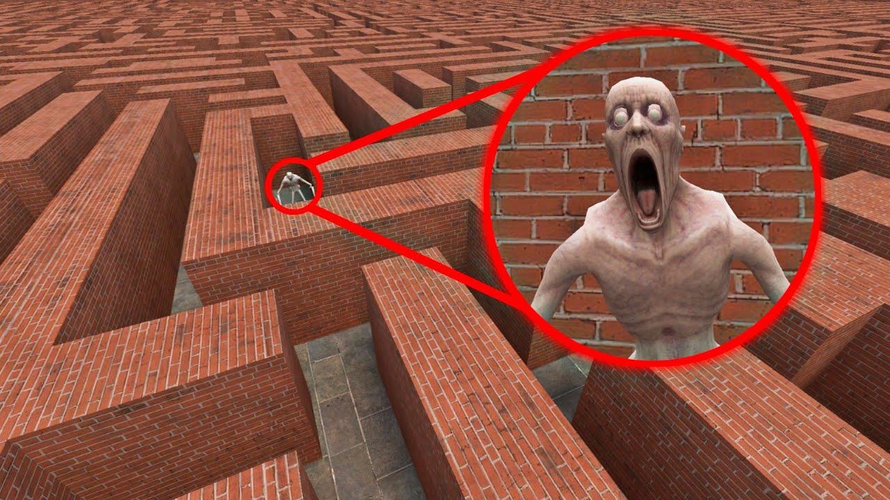 WHAT IS SCP - 096 DOING IN MAZE (Garry's Mod)