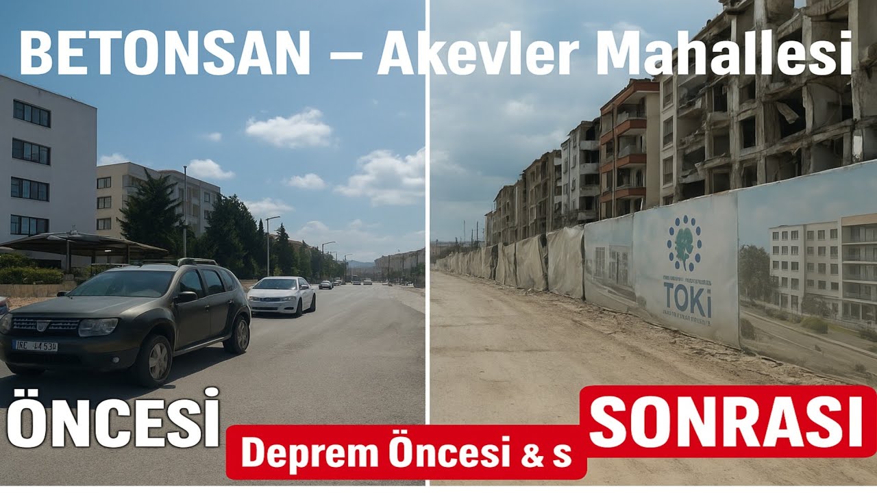 “Hatay Antakya BETONSAN & Akevler Mahallesi | Deprem Öncesi & Sonrası”