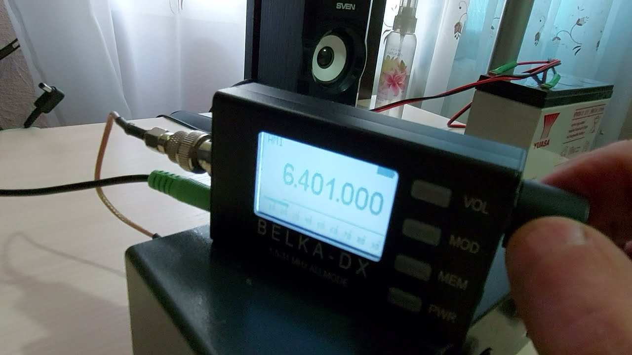 Belka-DX with MFJ-1020C Active Antenna Tuner / 6070 kHz