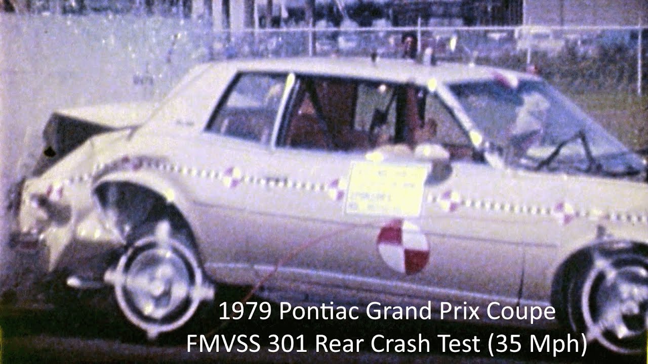 1978-1980 Pontiac Grand Prix Coupe FMVSS 301 Rear Crash Test (Full Overlap - 35 Mph)