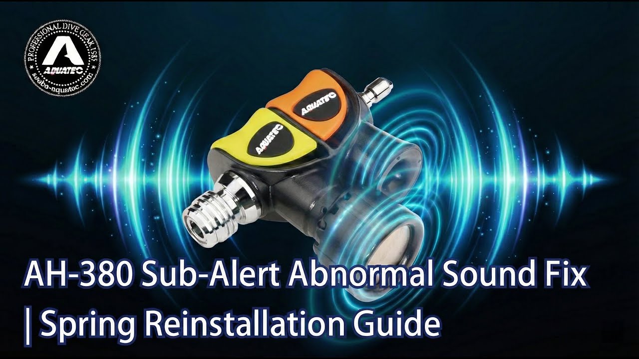 【 Scuba-Aquatec Diving Gear Guide】Fix Abnormal Sounds! AH-380 Sub-Alert Spring Reinstallation Guide