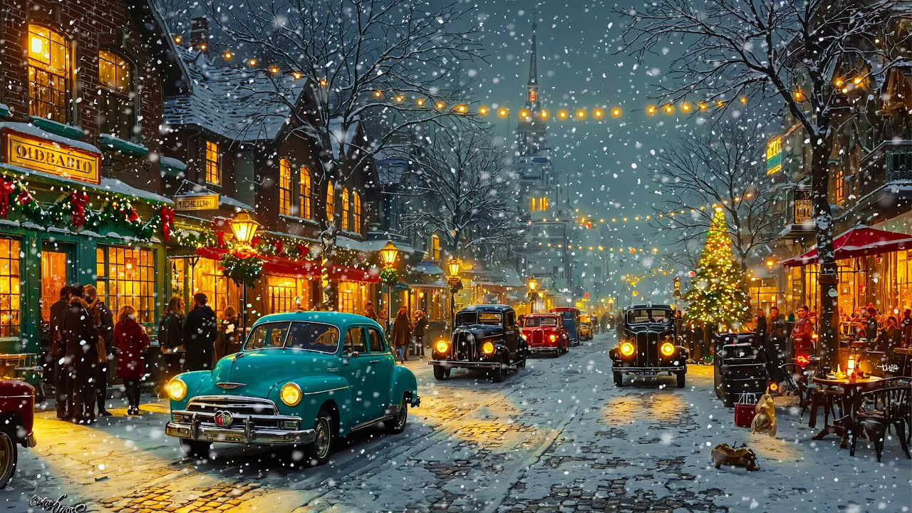 Винтажные рождественские песни 1940-х, 1950-х, 1960-х 🎶 Винтажное настроение 🎅