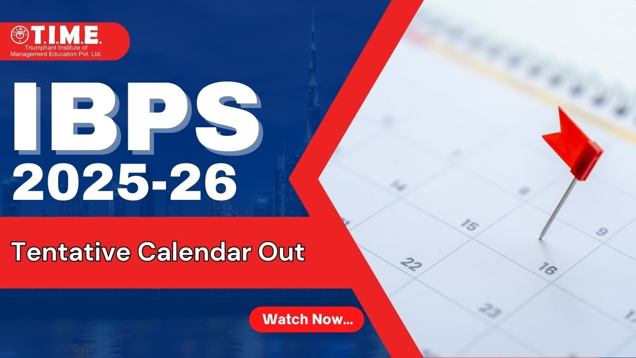 IBPS 2025-26 Tentative Calendar  I Changes in Dates - Watch full video