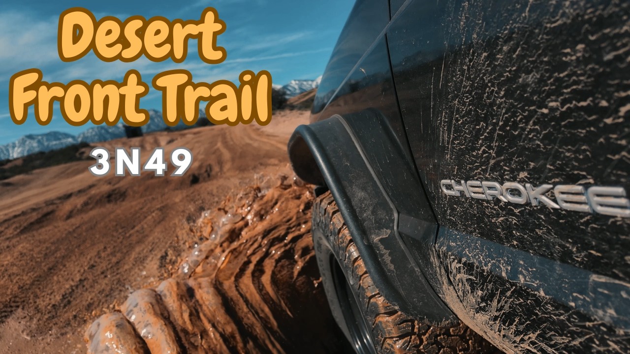 Сильный ветер на трассе! | Jeep XJ исследует трассу Desert Front Trail 3N24
